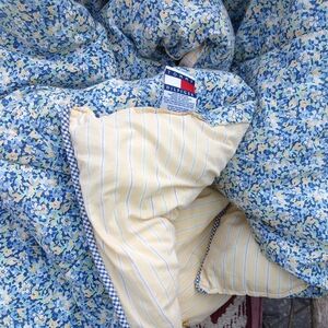 Tommy Hilfiger Floral Comforter in Blue and Yellow